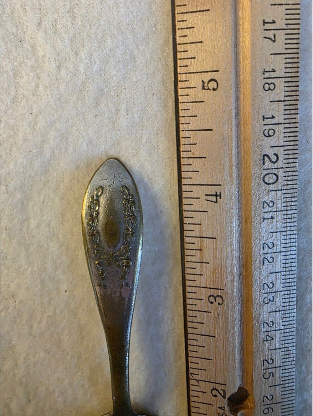 Vintage Oneida Rogers Floral Silverplate Baby Spoon 4.25 Inch 1930s
